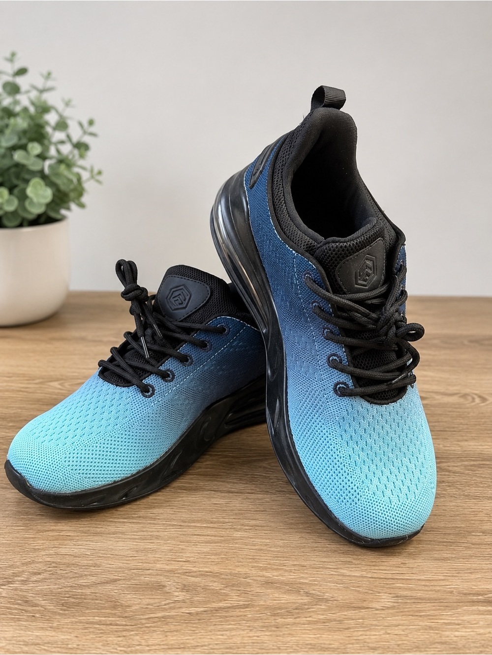 Mens Non Slip Work Shoes Sz 8.5 Waterproof Slip Resistant Sneakers Blue NEW